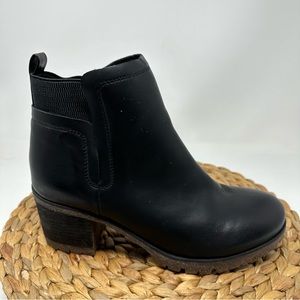 Korks Kork-Ease Elsie Faux Leather Bootie Ankle Boot Black Women's Size 9 M